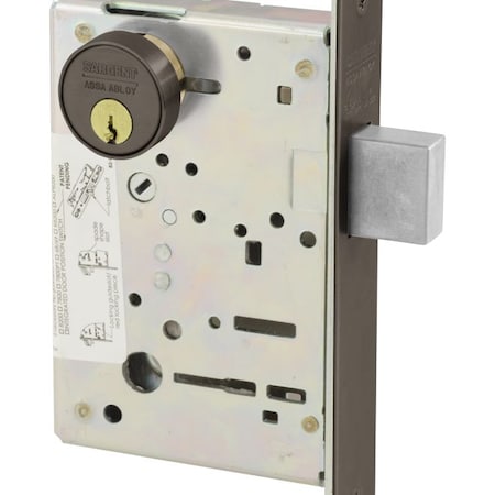 Sargent 822110B Single Cylinder Mortise Deadlock Oil Rubbed Bronze 822110B